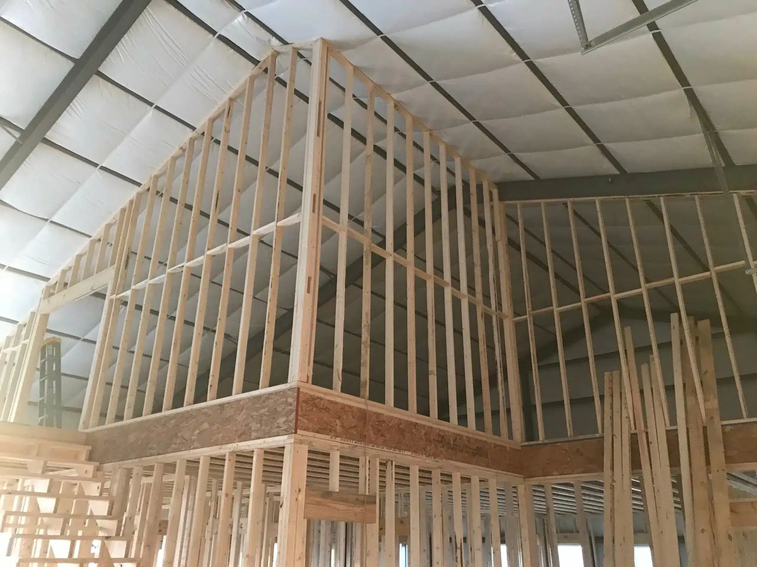 Custom steel barndominium interior