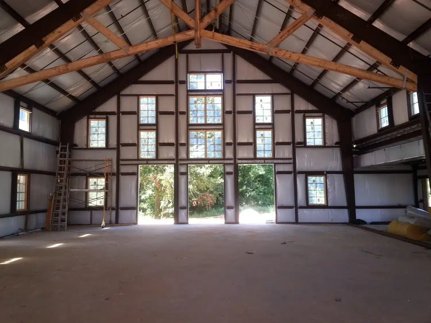 Custom steel barndominium interior