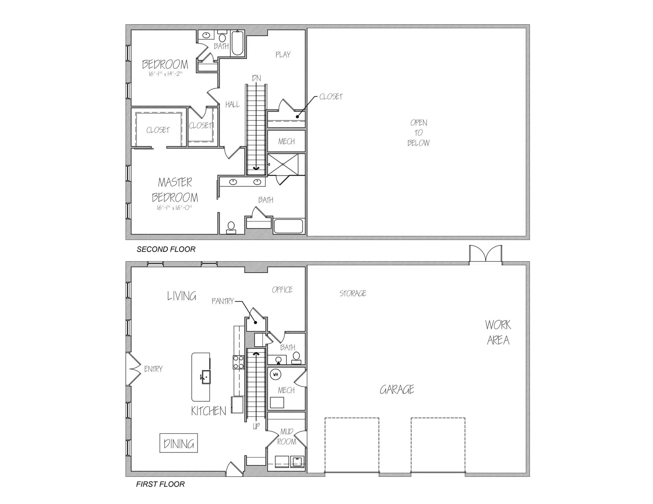 steel barndominium floor plan