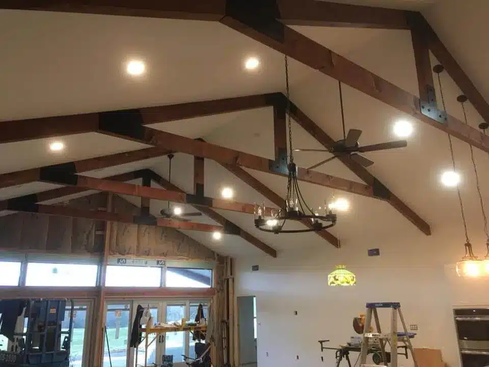 Custom steel barndominium interior